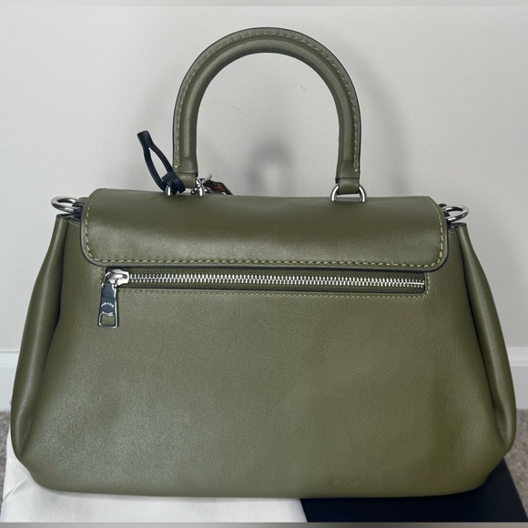 Coach Slouchy Rogue Top Handle Bag in Olive Green & Silver CCC39 Authenticated - Picture 9 of 13
